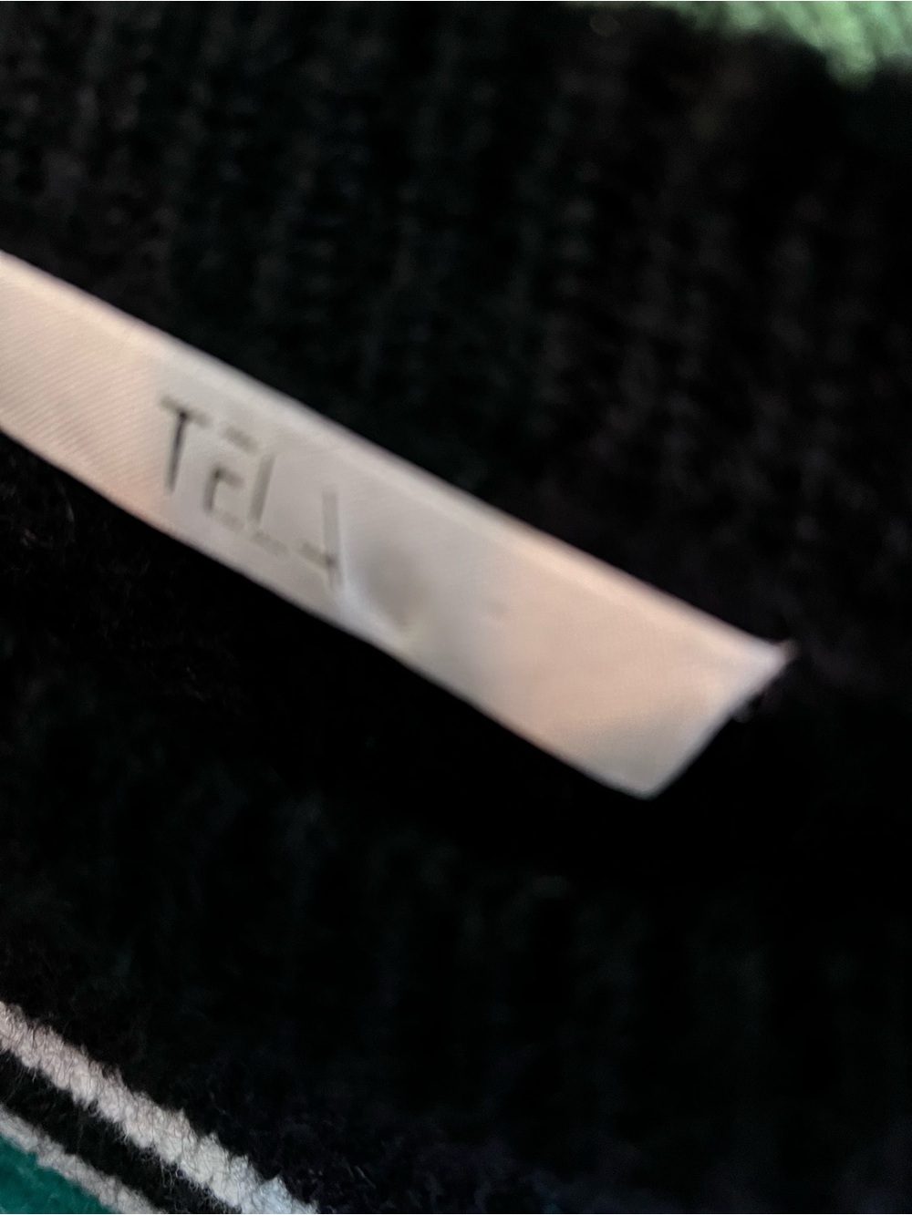 TELA Gina Mohair and Wool Blend Striped Made in Italy Luxury Crewneck Sweater, S - Picture 15 of 15